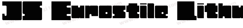 JS Eurostile Lithuanian Extended No字体转换